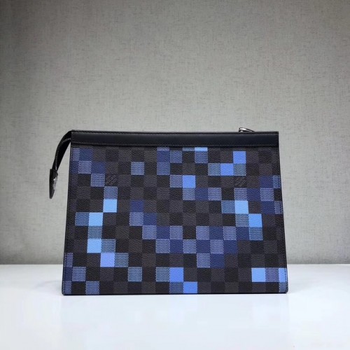 Louis Vuitton originale POCHETTE VOYAGE MM N41696 blu