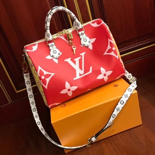 Louis Vuitton originale SPEEDY 30 BANDOULIERE M40391 rosso