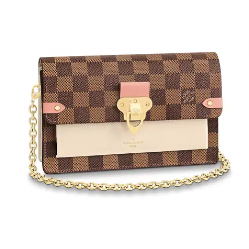 Louis Vuitton originale VAVIN CHAIN WALLET N60237 Creme