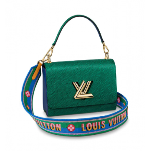 Borsa tote media Louis Vuitton twist M55851 Smeraldo
