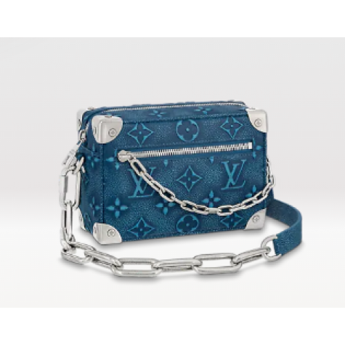 Louis vuitton MINI SOFT TRUNK M21368 Blu denim