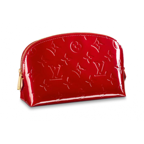 Louis vuitton Monogram Vernis Leather COSMETIC POUCH M90172 rosso