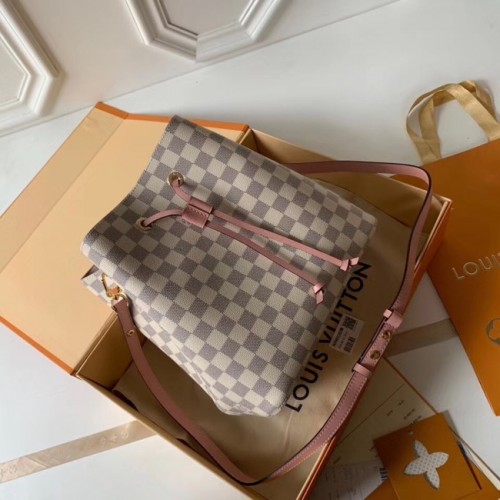 Louis vuitton originale Damier Azur NEONOE N44022 rosa