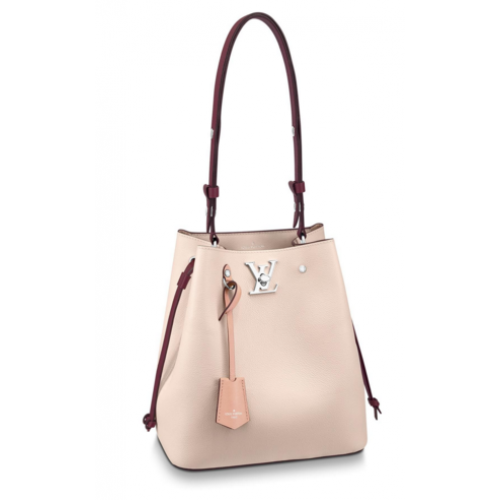 Louis vuitton originale LOCKME BUCKET M53584 Rose Soie Quartz Calla