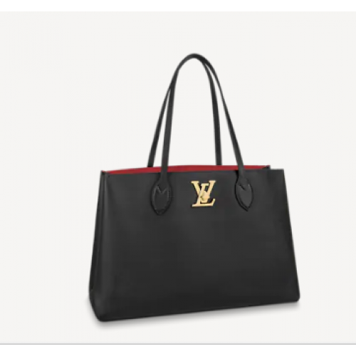 Louis vuitton originale LOCKME SHOPPER M57345 nera
