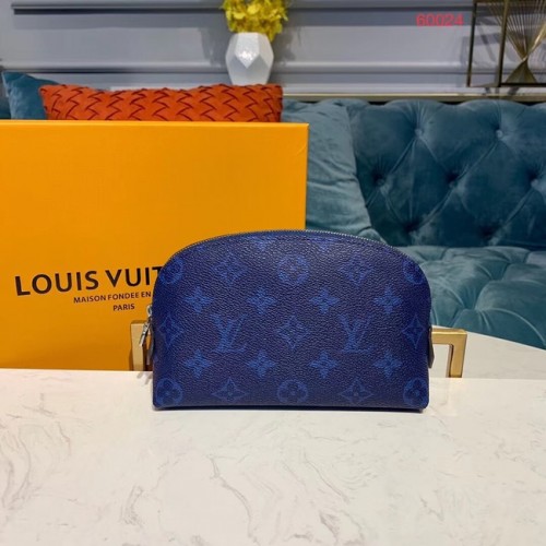 Louis vuitton originale Monogram COSMETIC POUCH PM M52030 blu
