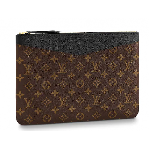 Louis vuitton originale Monogram Canvas DAILY POUCH M62048 nero