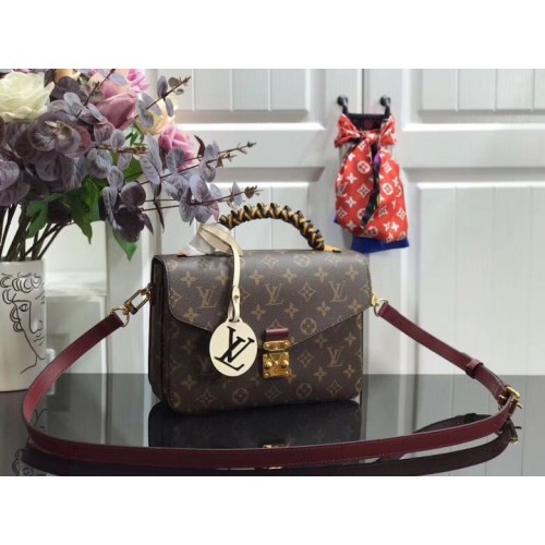 Louis vuitton originale Monogram Canvas POCHETTE METIS M43984 Vino