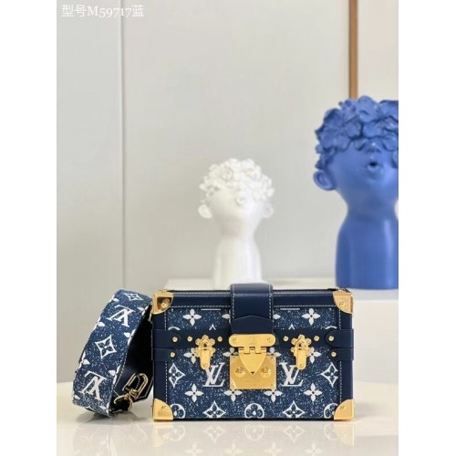 Louis vuitton originale PETITE MALLE M59717 blu