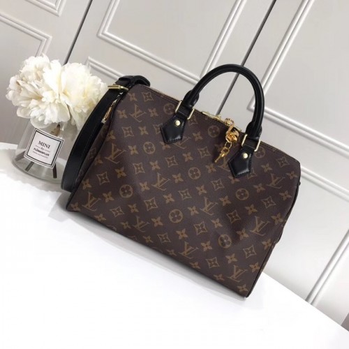 Louis vuitton originale SPEEDY BANDOULIERE 30 M41112 nero