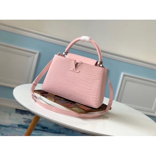 Louis vuitton coccodrillo originale CAPUCINES PM M53665 Eau de Rose