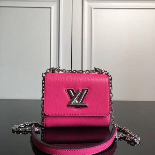 Louis vuitton pelle epi originale TWIST MM M66119 Rosa