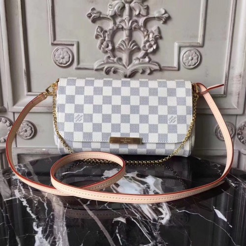 Louis vuitton borse di tela damier azur preferite originali M40718