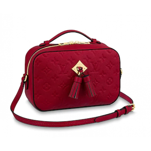 Stampa mongram originale Louis vuitton SAINTONGE M44593 Scarlatto