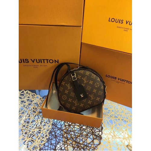 Tela monogram Louis vuitton BOITE CHAPEAU SOUPLE M52294 nera