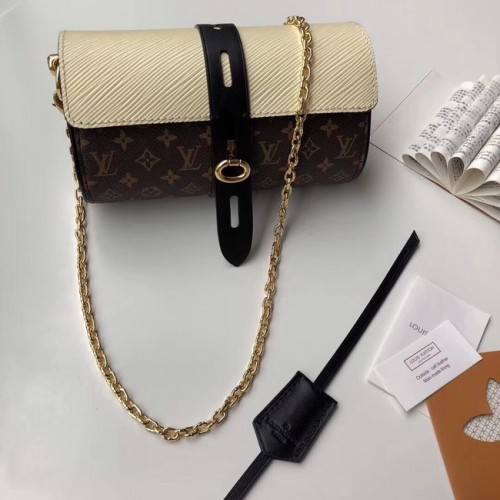 Tela monogram originale Louis vuitton CUSTODIA PER OCCHIALI M43903 bianco crema