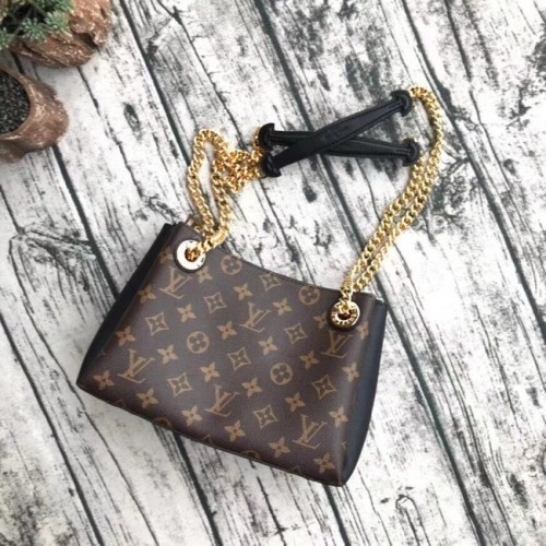 Tela monogram originale Louis vuitton SURENE BB M43775 nera