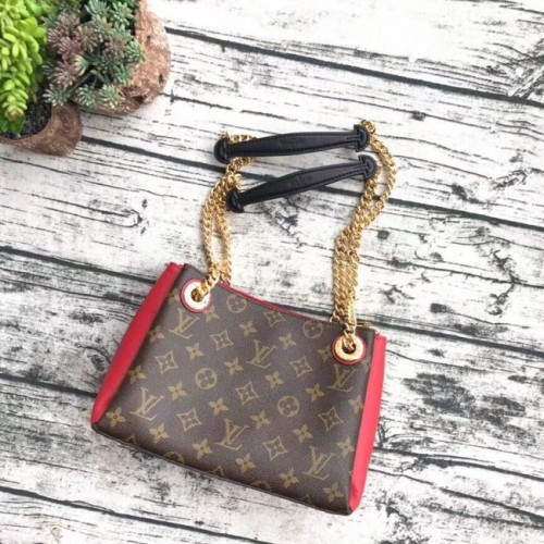 Tela monogram originale Louis vuitton SURENE BB M43775 rossa