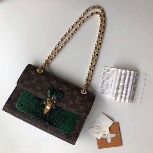 tela monogram originale Louis vuitton VICTOIRE M43731 verde