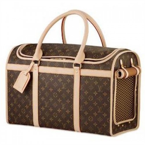 Borsa per cani in tela monogramma Louis Vuitton 50 M42021