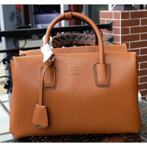 Borsa tote MCM Milla Pelle di vitello MCM1180 Grano