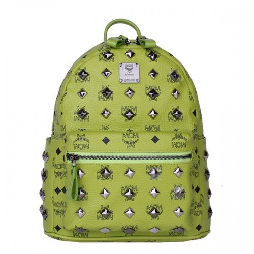 Zaino piccolo MCM Stark con borchie MC2089S verde