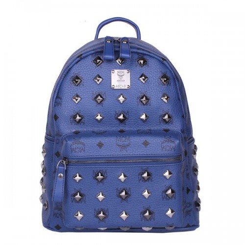 Zaino piccolo con borchie MCM Stark MC2089S Royal