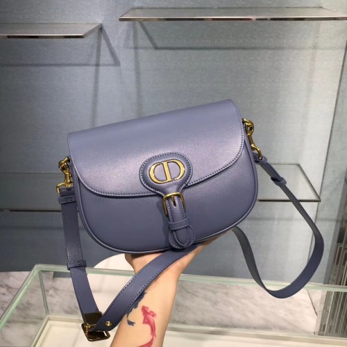 BORSA DIOR BOBBY MEDIA Box Pelle di vitello M9319 Blu reale