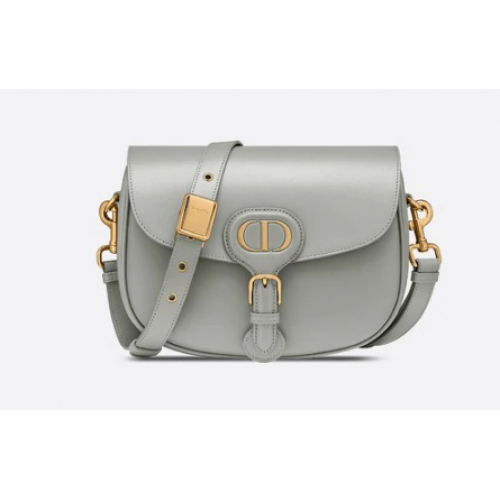 BORSA BOBBY DIOR MEDIA Box Pelle di vitello M9319 grigio