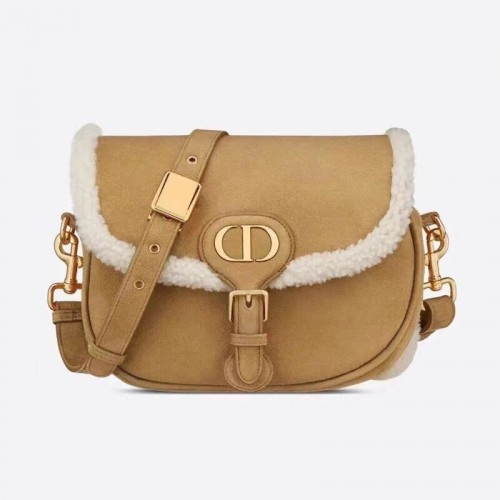 BORSA BOBBY MEDIUM DIOR Shearling color cammello M9319U