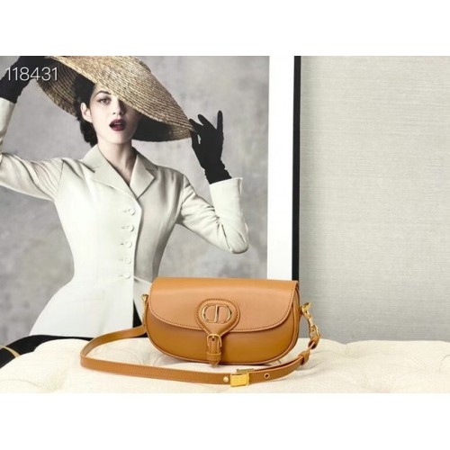 MEDIUM DIOR BOBBY BAG Warm Taupe Box Vitello M9327 Cammello