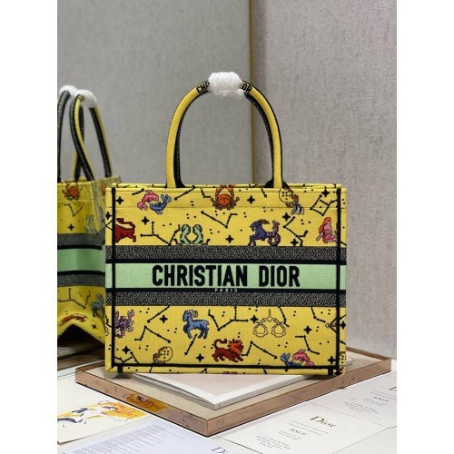 BORSA A LIBRO DIOR MEDIA Ricamo M1296ZRUV-5