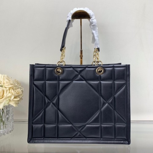 BORSA TOTE DIOR ESSENTIAL MEDIA Pelle di vitello M8721 NERO