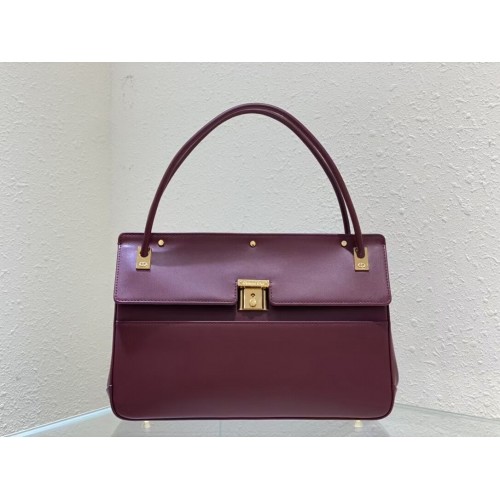 MEDIUM Borsa a tracolla DIOR Pelle di vitello C0701 Vino