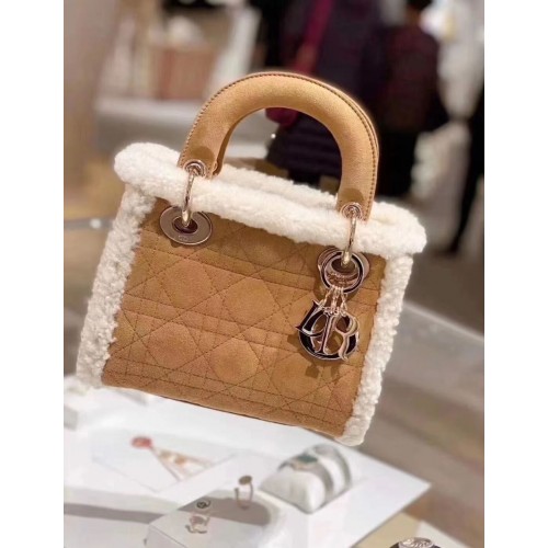 BORSA DIOR DIOR MEDIA Shearling color cammello M8820