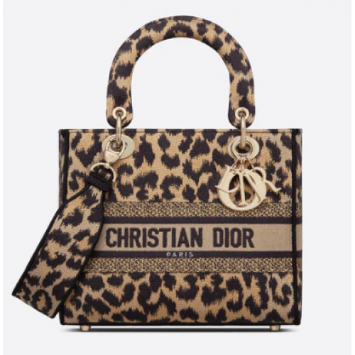 BORSA MEDIA LADY D-LITE Ricamo Mizza Beige Multicolor M0565O