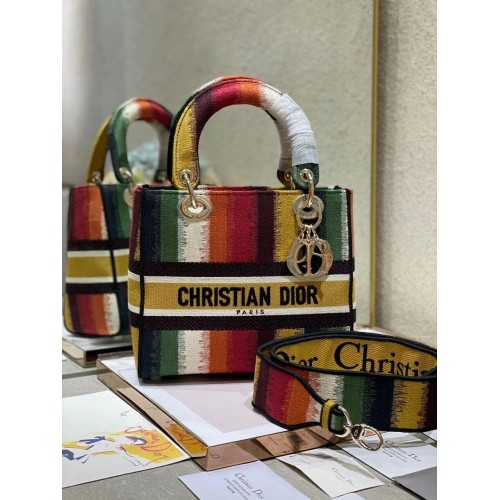 BORSA LADY MEDIA D-LITE Ricamo D-Stripes Multicolor M0565ORFQ