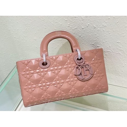 BORSA LADY DIOR MEDIA Cannage Agnello C2811 rosa