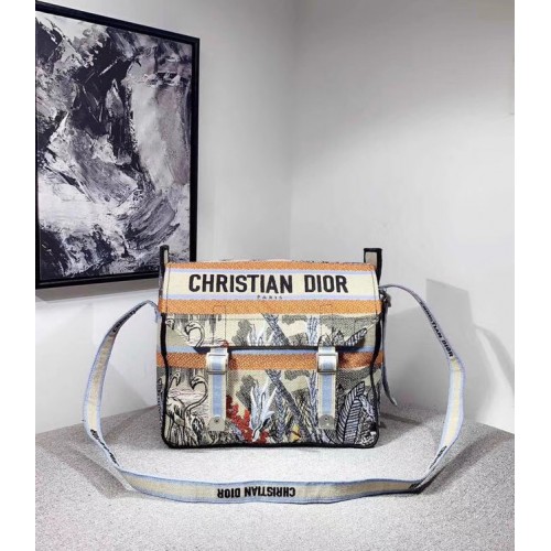 MESSENGER TAS DIOR OBLIQUE DIORCAMP M1291VRIS grigio