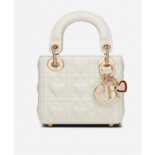 BORSA MICRO DIORAMOUR LADY DIOR S0856ONG Latte Cannage