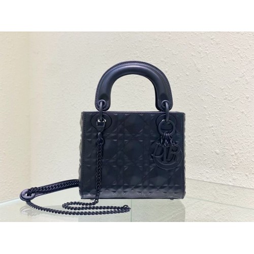 BORSA MINI LADY DIOR Pelle di vitello Cannage C2815 nera
