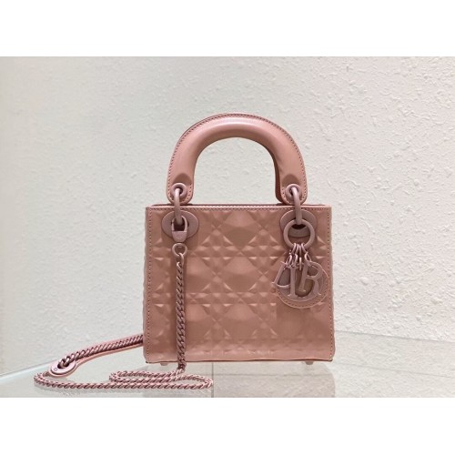 BORSA MINI LADY DIOR Pelle di vitello Cannage C2815 rosa
