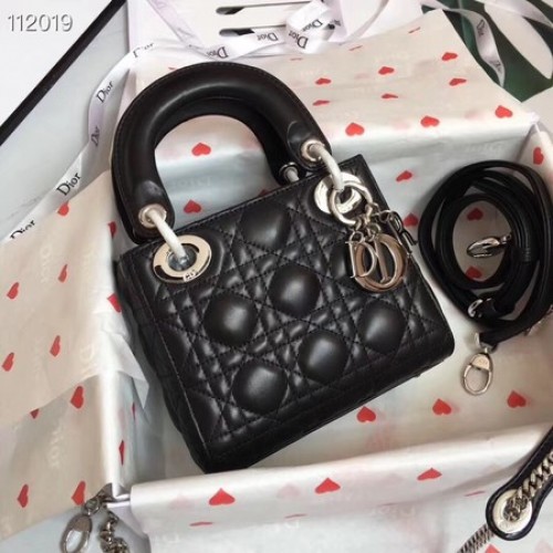 MINI LADY DIOR-TAS VAN LAMSLEER CAL44500 nero