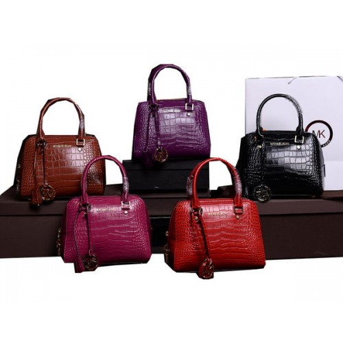 Borsa con manico superiore in pelle di cocco Michael Kors MK8360