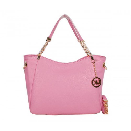 Borsa da viaggio Michael Kors Jet Set in pelle granulosa MK0913 rosa