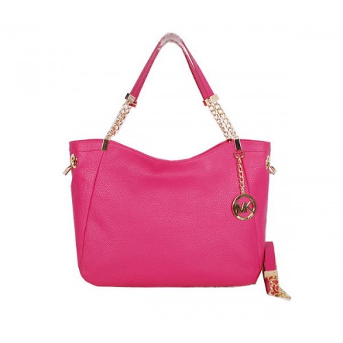 Borsa da viaggio Michael Kors Jet Set in pelle granulosa MK0913 rosa