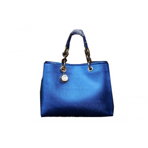 Borsa da viaggio Michael Kors Jet Set pelle iridescente MK9009 blu