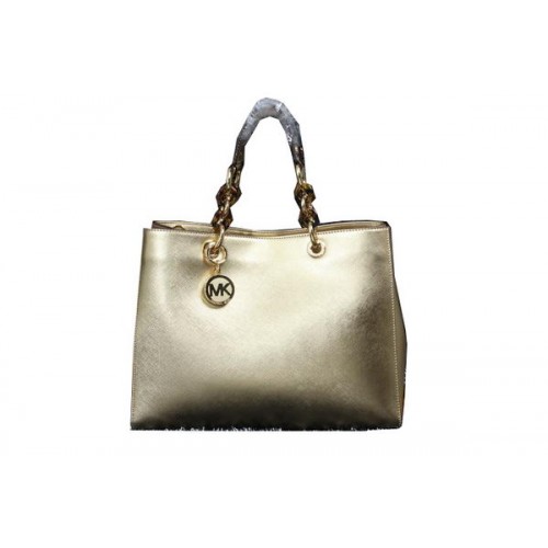 Borsa da viaggio Michael Kors Jet Set Pelle Iridescente MK9009 Oro