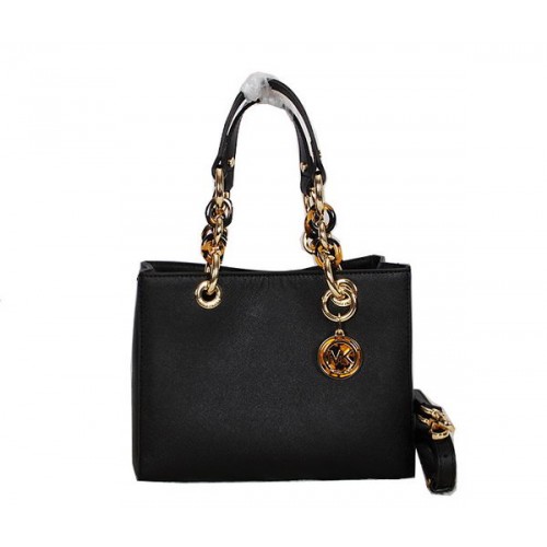 Borsa da viaggio Michael Kors Jet Set in pelle Saffiano MK0917 nera