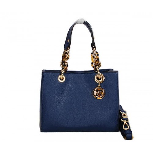 Borsa da viaggio Michael Kors Jet Set Pelle Saffiano MK0917 Blu